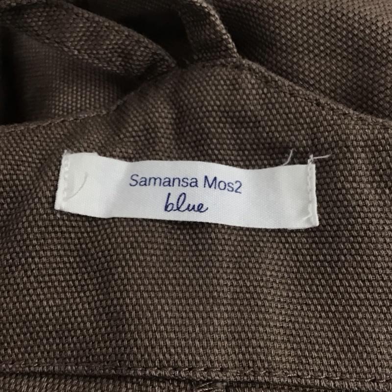 サマンサモスモスブルー Samansa Mos2 blue ワンピース・ドレス・オールインワン ワンピース・ドレス・オールインワン オールインワン ノースリーブ ワイドパンツ FREE 無地 茶 / ブラウン /  レディース USED 古着 中古 10142042