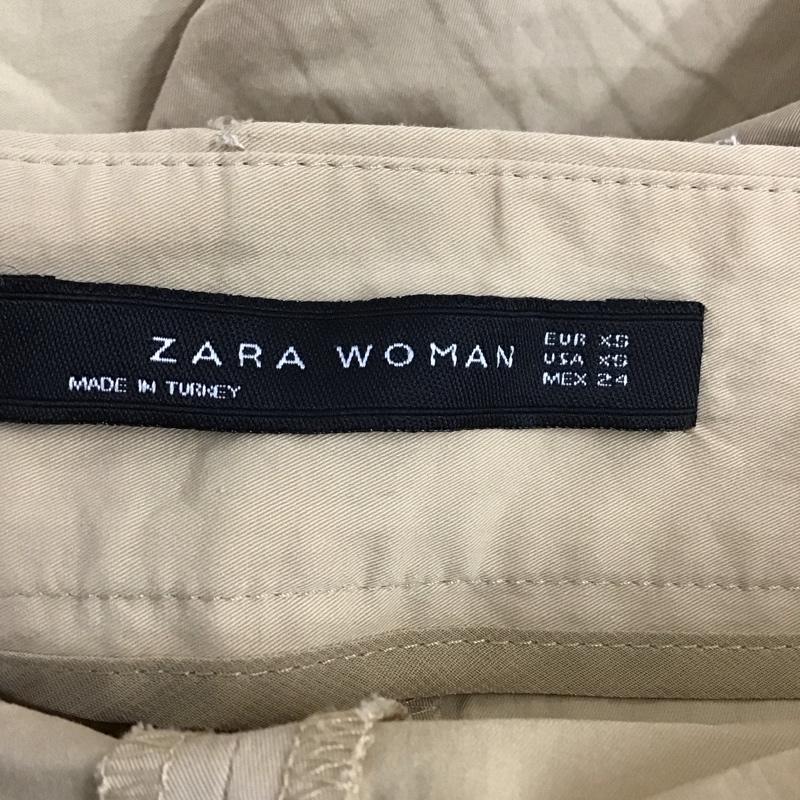 ザラ ZARA パンツ スラックス ワイドパンツ XS 無地 ベージュ / ベージュ /  レディース USED 古着 中古 10112619