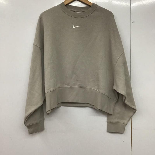 ナイキ NIKE トレーナー 長袖 dr5918-236 フェニックスFLCOSクルーL/Sトップ スウェット L ロゴ、文字 灰 / グレー /  レディース USED 古着 中古 10145140