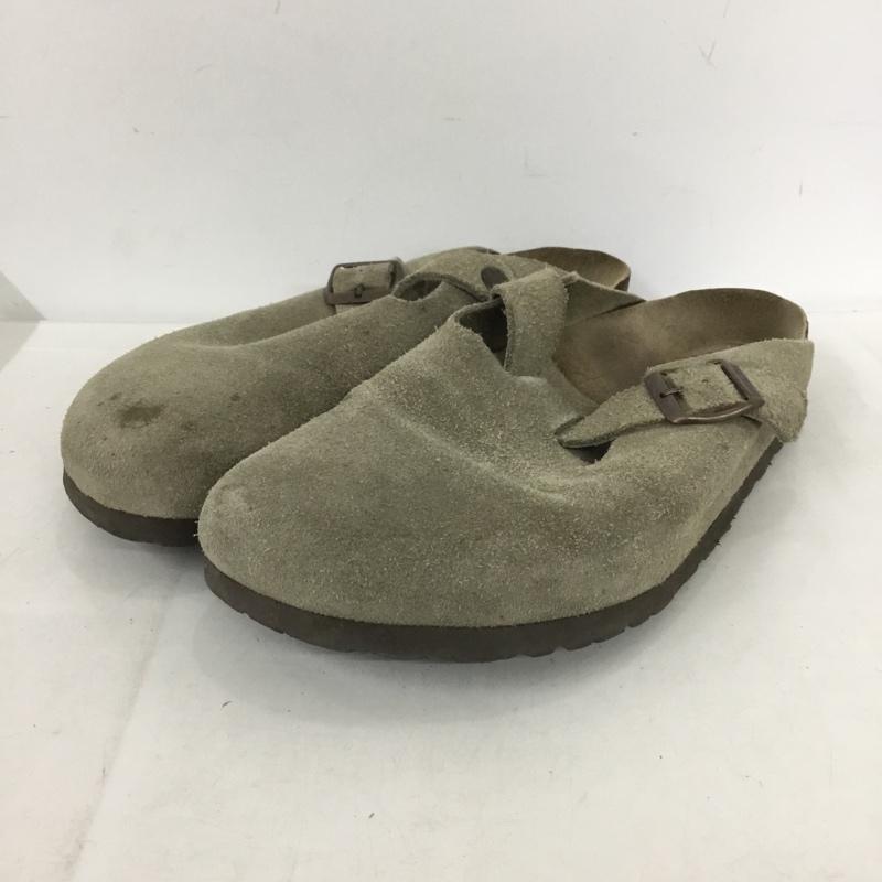 ビルケンシュトック BIRKENSTOCK サンダル サンダル BOSTON スエード 41 サボ 無地 ベージュ / ベージュ /  メンズ USED 古着 中古 10137851