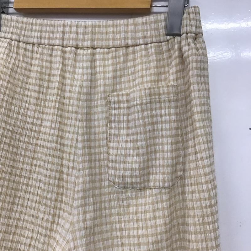 フリークスストア FREAK S STORE ボトムス ボトムス 232-3452 ワッシャーチェックイージーパンツ FREE チェック 白 / ホワイト / X ベージュ / ベージュ /  レディース USED 古着 中古 10138907