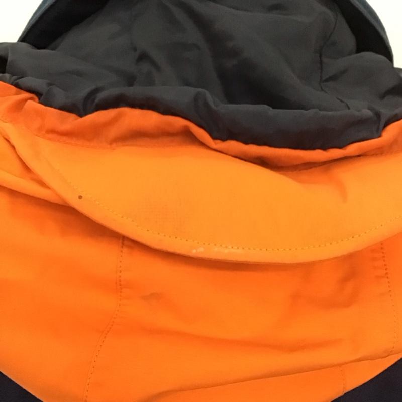 マムート Mammut ジャケット、上着 ジャンパー、ブルゾン ジップアップジャケット ジャンパー アウター アウトドア M ロゴ、文字 橙 / オレンジ / X 紺 / ネイビー /  メンズ USED 古着 中古 10110201