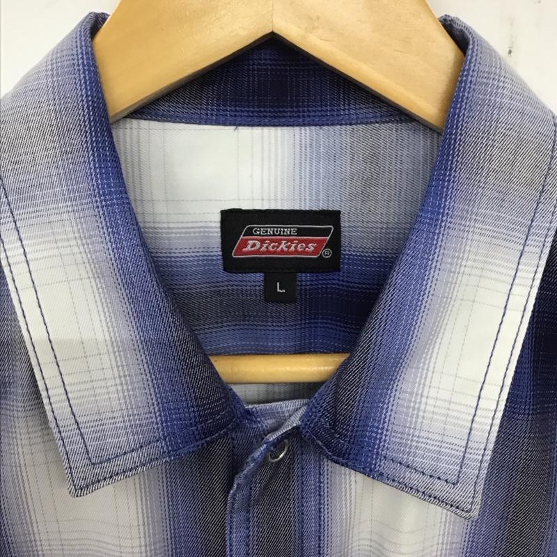 ディッキーズ Dickies シャツ、ブラウス 半袖 半袖シャツ チェックシャツ カラーシャツ L チェック マルチカラー / マルチカラー /  メンズ USED 古着 中古 10136865
