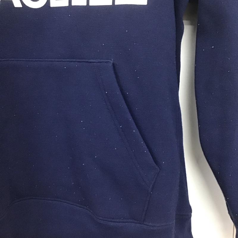 ザノースフェイス THE NORTH FACE パーカー 長袖 nt61507 フード付きパーカー プルオーバーパーカー S ロゴ、文字 紺 / ネイビー /  メンズ USED 古着 中古 10141647