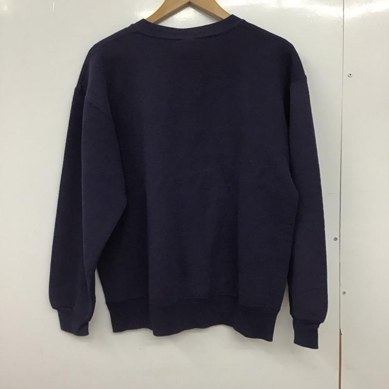 ラッセル RUSSELL トレーナー 長袖 長袖トレーナー スウェット クルーネック プルオーバー 90s L ロゴ、文字 紺 / ネイビー /  メンズ USED 古着 中古 10147973