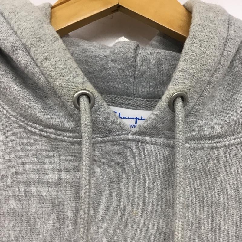 チャンピオン Campion パーカー 長袖 L 無地 灰 / グレー /  メンズ USED 古着 中古 10142996