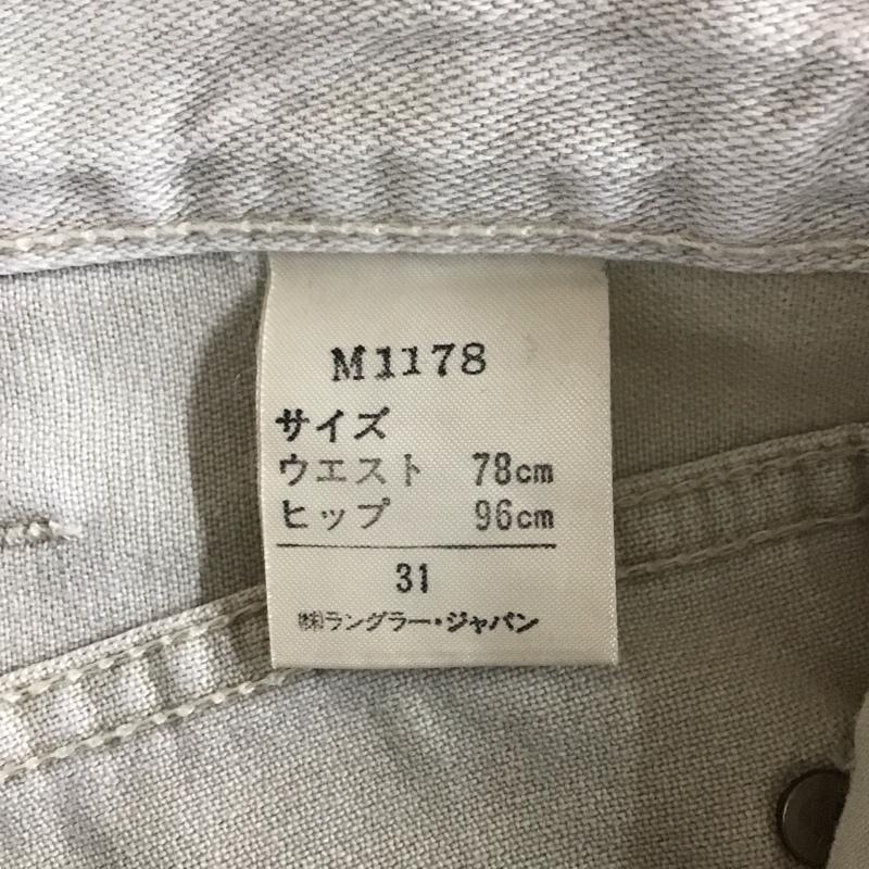 ラングラー Wrangler パンツ デニム、ジーンズ M1178 日本製 ロゴ、文字 ベージュ / ベージュ /  メンズ USED 古着 中古 10116801