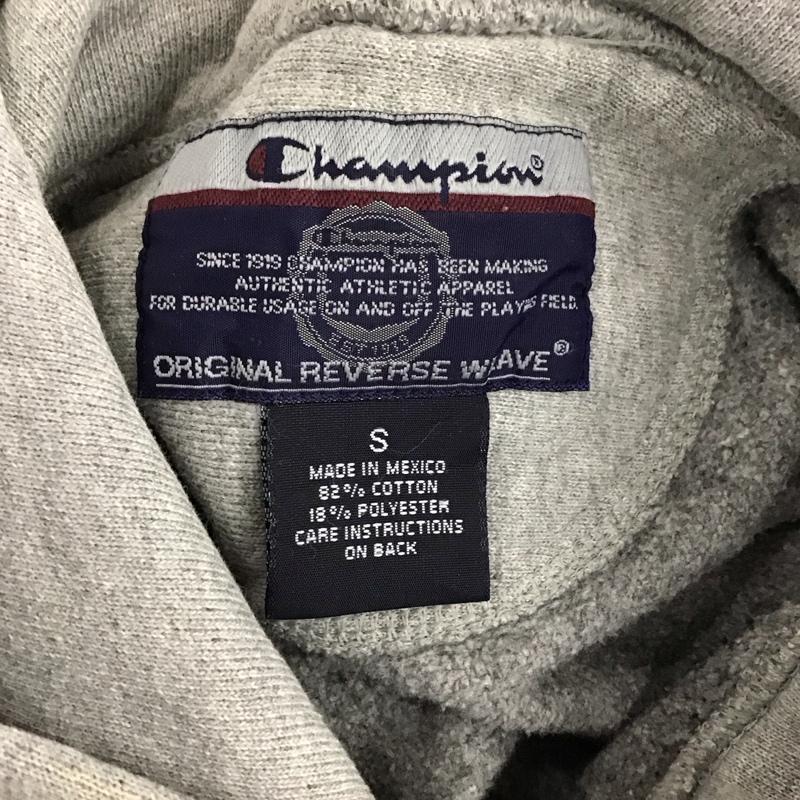 チャンピオン Champion パーカー 長袖 フーディ 00s Reverse Weave S 無地 灰 / グレー /  メンズ USED 古着 中古 10121758