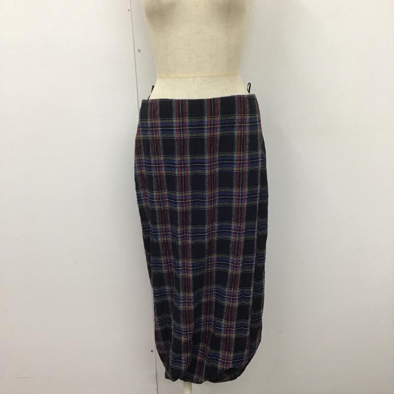 ザラ ZARA スカート ロングスカート L チェック マルチカラー / マルチカラー /  レディース USED 古着 中古 10107583