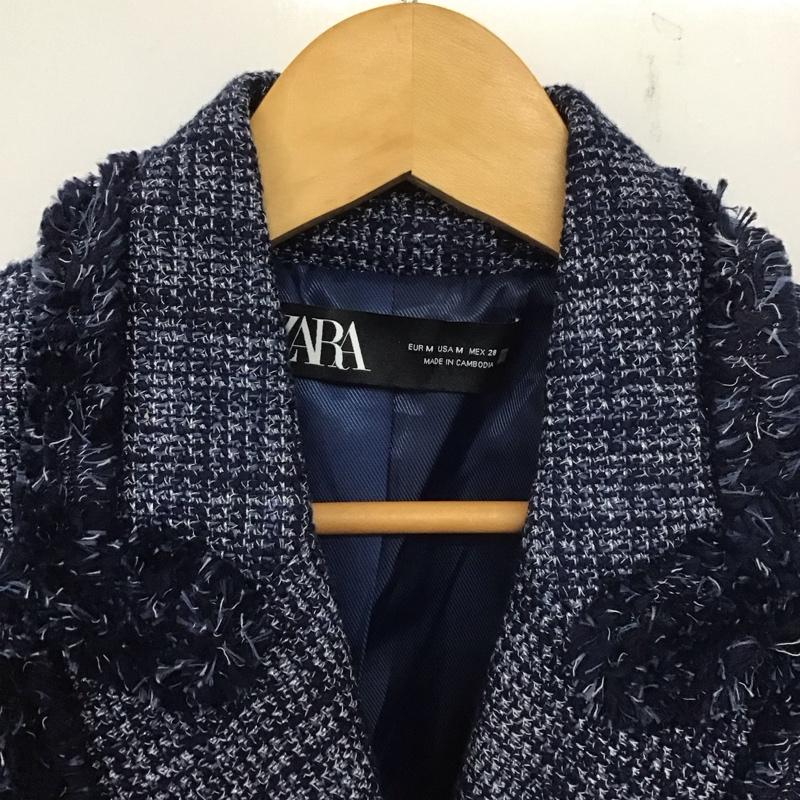 ザラ ZARA ジャケット、上着 ジャケット、ブレザー M  紺 / ネイビー /  レディース USED 古着 中古 10140016