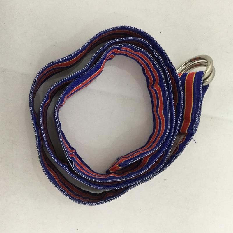 古着 USED ベルト・バックル ベルト BARRONS HUNTER バロンズハンター RIBBON BELT ボーダー柄 青 / ブルー / X 赤 / レッド / X 黄 / イエロー /  メンズ USED 古着 中古 10145166
