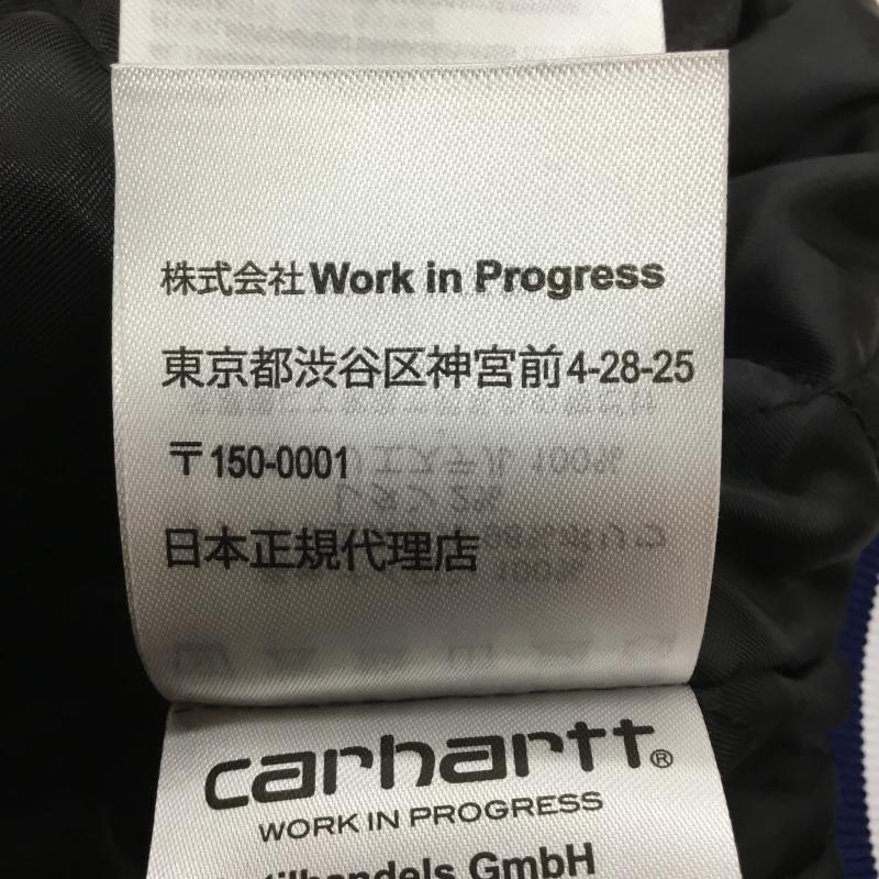 カーハートダブリューアイピー Carhartt WIP ジャケット、上着 ジャンパー、ブルゾン I032993 CLASS OF 89 BOMBER JACKET S ロゴ、文字 青 / ブルー /  メンズ USED 古着 中古 10140258