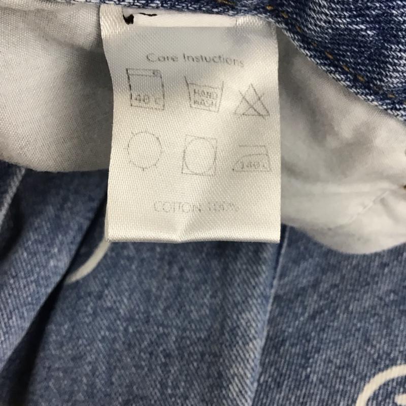 マスノウン MASSNOUN パンツ デニム、ジーンズ デニムパンツ ジーンズ ワイドパンツ カジュアルパンツ S プリント インディゴ / インディゴ /  メンズ USED 古着 中古 10110878