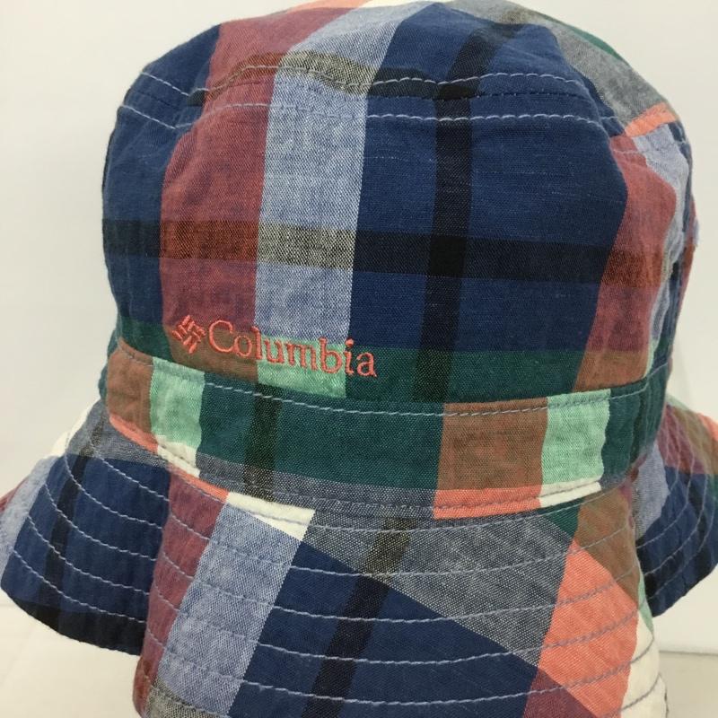 コロンビア Columbia 帽子 ハット リバーシブル チェック ロゴ、文字 マルチカラー / マルチカラー /  レディース USED 古着 中古 10145779