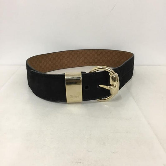 グッチ GUCCI ベルト・バックル ベルト 181465 1766 ロゴ、文字 黒 / ブラック /  レディース USED 古着 中古 10138491