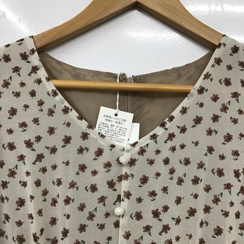 ナイスクラップ NICE CLAUP ワンピース ロングスカート 841720340 小花柄 サイドレースアップOP FREE レディース USED 古着 中古 10131472