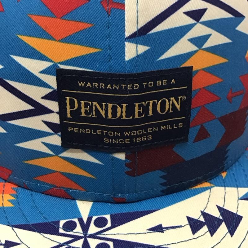 ペンドルトン PENDLETON 帽子 キャップ NEW ERA 59FIFTY ロゴ 総柄 マルチカラー / マルチカラー /  メンズ USED 古着 中古 10114329