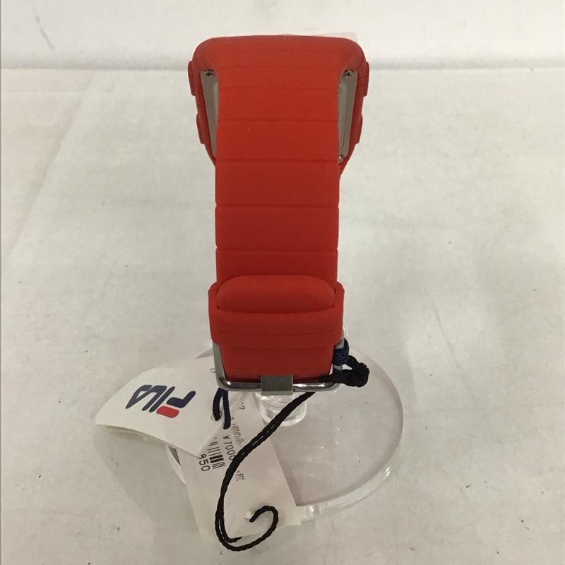 フィラ FILA 腕時計 デジタル ロゴ、文字 赤 / レッド /  レディース USED 古着 中古 10135252