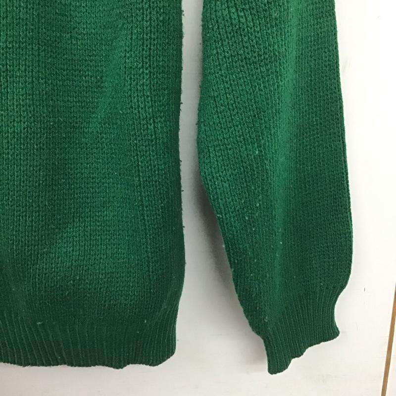ジェーシーペニー JCPENNEY ニット、セーター 長袖 長袖ニットカットソー クルーネック セーター 80s L プリント 緑 / グリーン /  メンズ USED 古着 中古 10144778