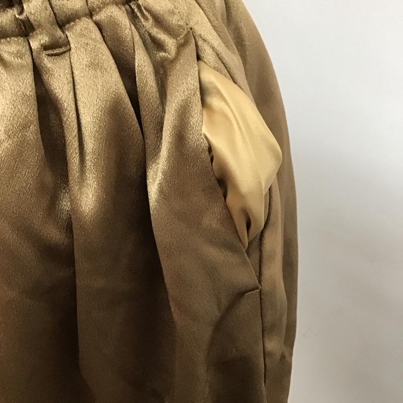 スナイデル SNIDEL パンツ ショートパンツ SWFP182138 サテンギャザーショートパンツ FREE 無地 茶 / ブラウン /  レディース USED 古着 中古 10110280
