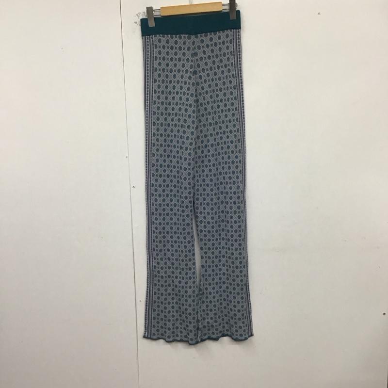 ローズバッド ROSE BUD パンツ ワークパンツ、ペインターパンツ ニットパンツ スリムパンツ フレアパンツ FREE プリント マルチカラー / マルチカラー /  レディース USED 古着 中古 10128943