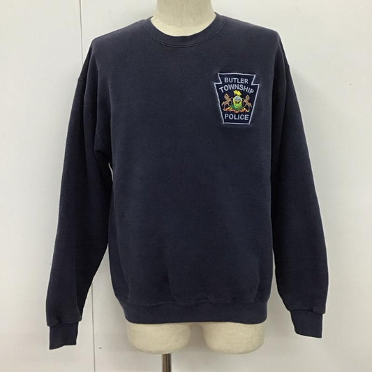 リー Lee トレーナー 長袖 90年代 スウェット 裏起毛 刺繍 紺 / ネイビー /  メンズ USED 古着 中古 10109755