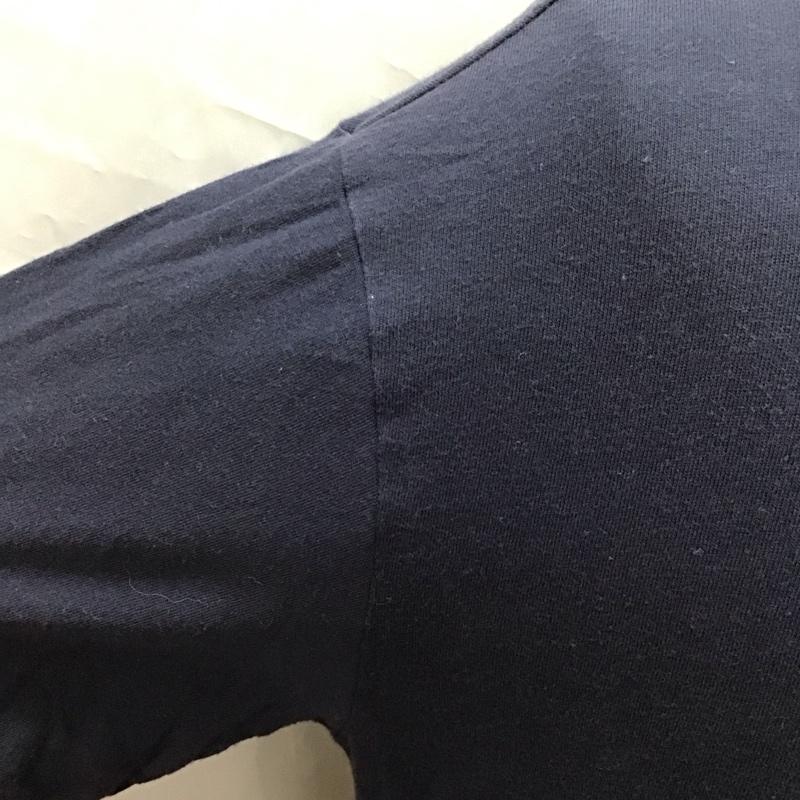 チャンピオン Champion Tシャツ 半袖 C3-P300 ショートスリーブTシャツ クルーネックカットソー XL ロゴ、文字 紺 / ネイビー /  メンズ USED 古着 中古 10116900