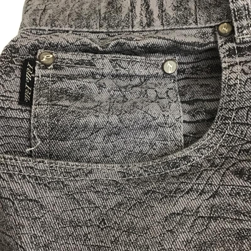 ペレペレ PELLEPELLE パンツ デニム、ジーンズ デニムパンツ ワーカージーンズ カジュアルパンツ ストレートパンツ 36 総柄 灰 / グレー /  メンズ USED 古着 中古 10112072