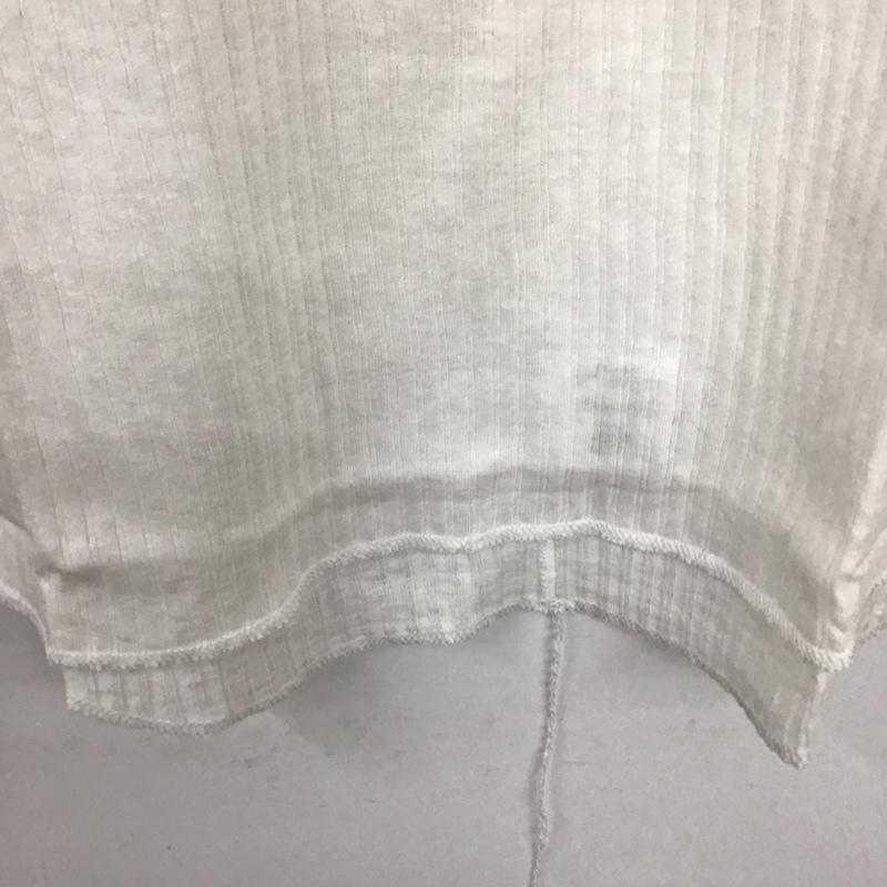 ナンバーナイン NUMBER (N)INE カットソー 長袖 長袖カットソー ヘンリーネックカットソー リブカットソー 2 無地 白 / ホワイト /  メンズ USED 古着 中古 10137012