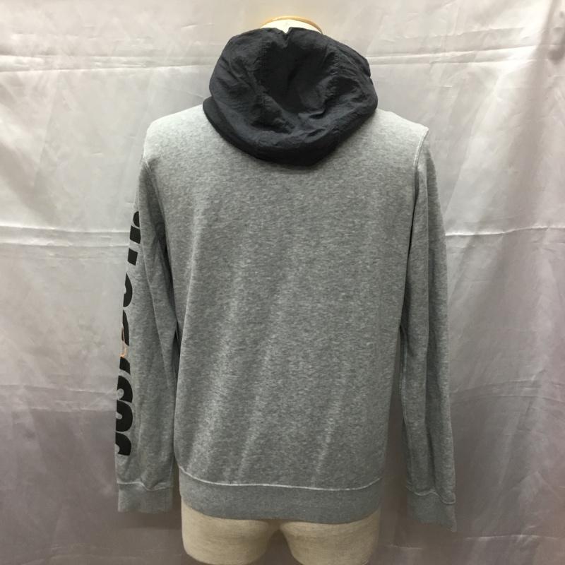 ナイキ NIKE パーカー 長袖 931901-063 ジップアップパーカー 裏起毛 スウェットパーカー S ロゴ、文字 灰 / グレー /  メンズ USED 古着 中古 10110992
