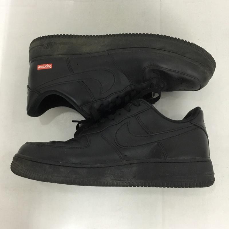 シュプリーム Supreme スニーカー スニーカー CU9225-001 AIR FORCE 1 LOW NIKE 28cm 箱有 28.0cm ロゴ、文字 黒 / ブラック /  メンズ USED 古着 中古 10145134