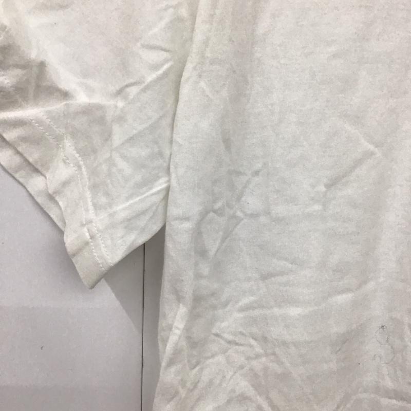 ラコステ LACOSTE Tシャツ 半袖 半袖カットソー プリントTシャツ クルーネックカットソー 4 ロゴ、文字 白 / ホワイト /  メンズ USED 古着 中古 10128728