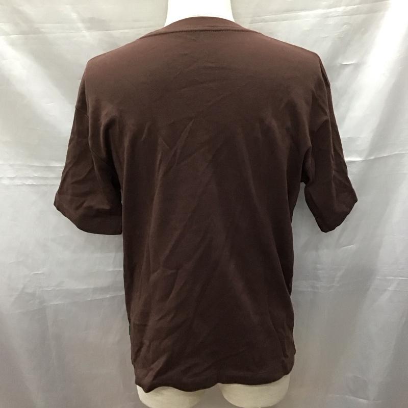 ナノユニバース nano・universe Tシャツ 半袖 668-1124074 Anti Smell エチケットTシャツ S 無地 茶 / ブラウン /  メンズ USED 古着 中古 10117061