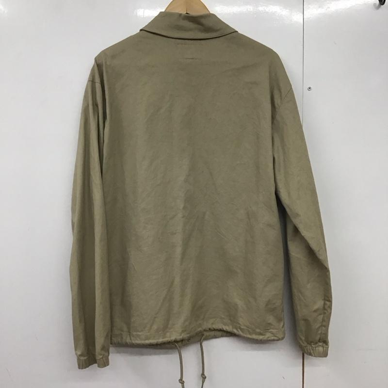 ディッキーズ Dickies シャツ、ブラウス 長袖 長袖ジャケット アウター 前ボタン カラージャケット L ロゴ、文字 ベージュ / ベージュ /  メンズ USED 古着 中古 10142958
