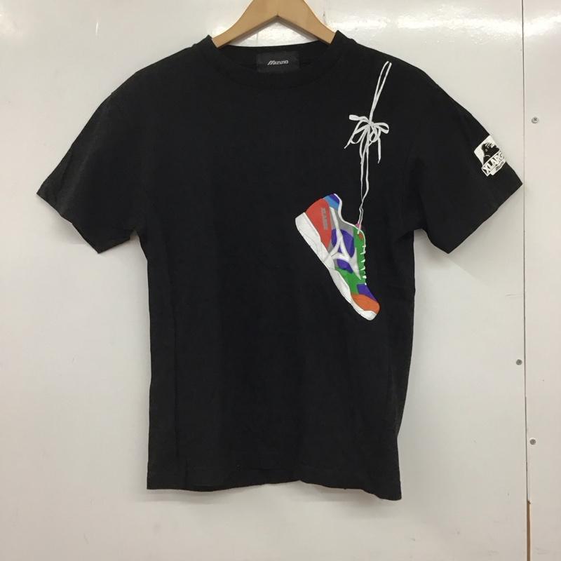 エクストララージ XLARGE Tシャツ 半袖 半袖カットソー プリントTシャツ クルーネックカットソー mizuno S プリント 黒 / ブラック /  メンズ USED 古着 中古 10133682