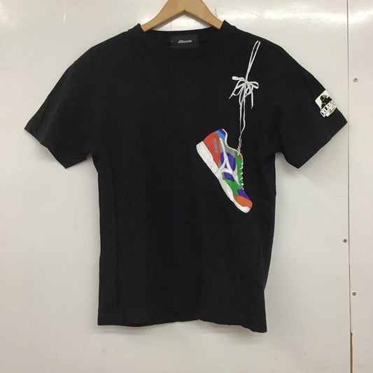 エクストララージ XLARGE Tシャツ 半袖 半袖カットソー プリントTシャツ クルーネックカットソー mizuno S プリント 黒 / ブラック /  メンズ USED 古着 中古 10133682