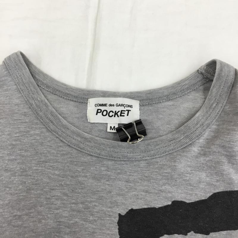 コムデギャルソン COMME des GARCONS Tシャツ 半袖 COMME des GARCONS POCKET M ロゴ、文字 灰 / グレー /  メンズ USED 古着 中古 10133772