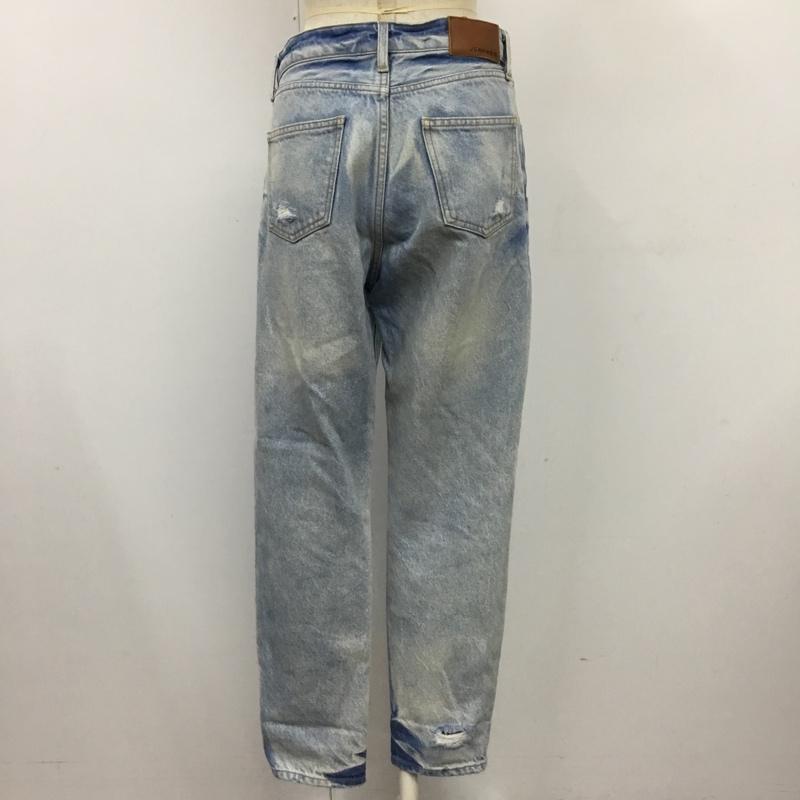 ジーナシス JEANASIS パンツ デニム、ジーンズ JS050064N9 デニムジーンズ スリムパンツ カジュアルパンツ S ダメージ加工 インディゴ / インディゴ /  レディース USED 古着 中古 10110105