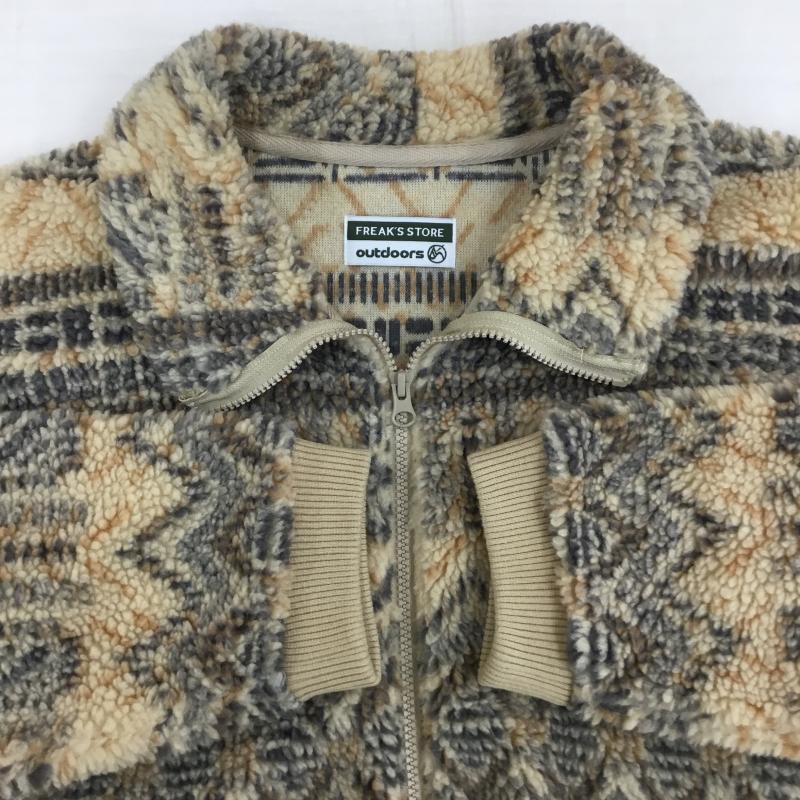 フリークスストア FREAK S STORE ジャケット、上着 ジャケット、ブレザー 1359248900073 FREE ノルディック柄 茶 / ブラウン / X ベージュ / ベージュ / X 灰 / グレー /  メンズ USED 古着 中古 10141603