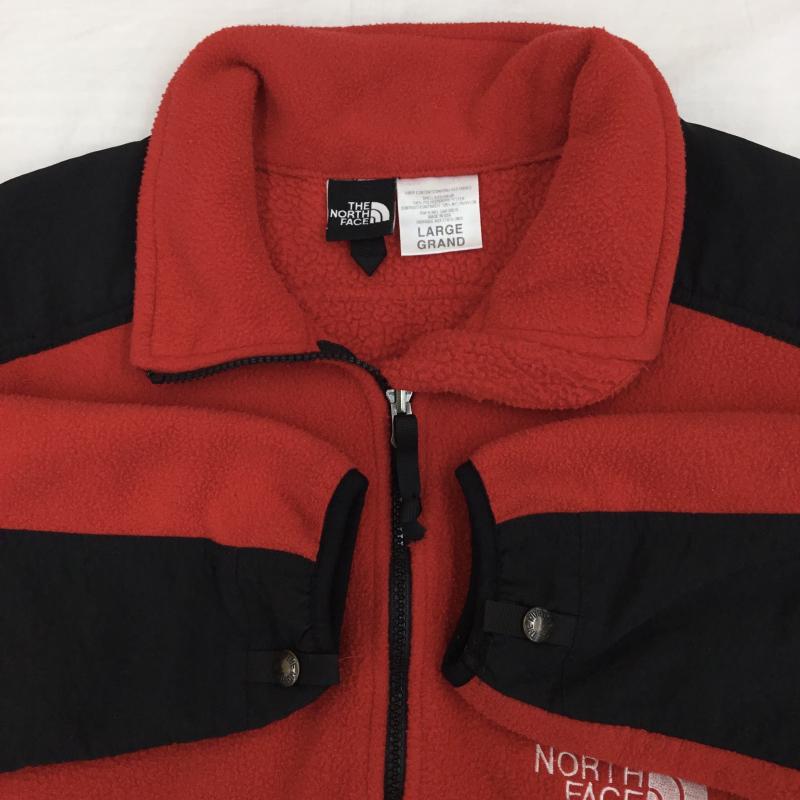 ザノースフェイス THE NORTH FACE ジャケット、上着 ジャケット、ブレザー L ロゴ、文字 黒 / ブラック / X 赤 / レッド /  メンズ USED 古着 中古 10139433