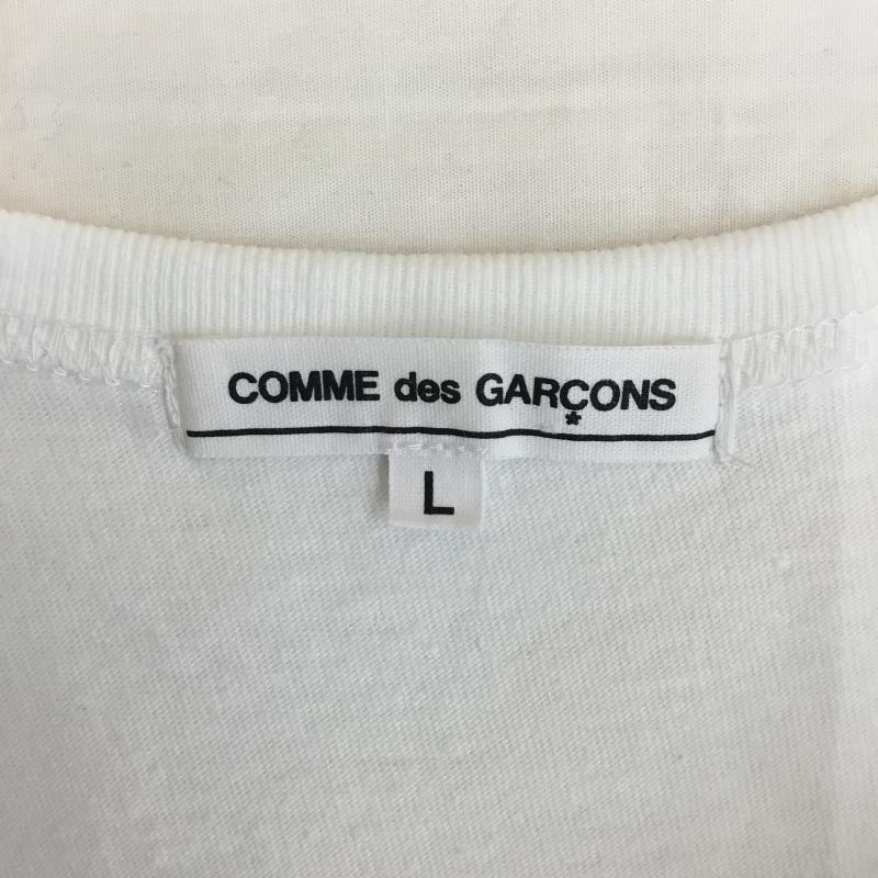 コムデギャルソン COMME des GARCONS Tシャツ 半袖 OC-T003 コムデギャルソン COMME DES GARCONS Tシャツ L ロゴ、文字 白 / ホワイト /  メンズ USED 古着 中古 10127855