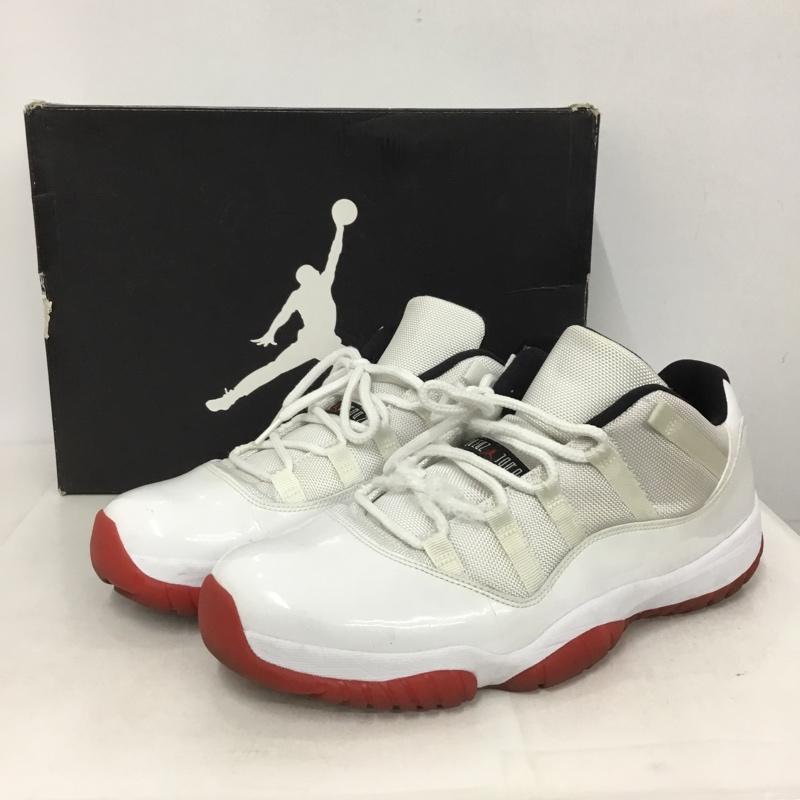 ナイキ NIKE スニーカー スニーカー 528895 101 AIR JORDAN 11 RETRO LOW 31cm 箱有 ロゴ、文字 白 / ホワイト / X 黒 / ブラック / X 赤 / レッド /  メンズ USED 古着 中古 10144823