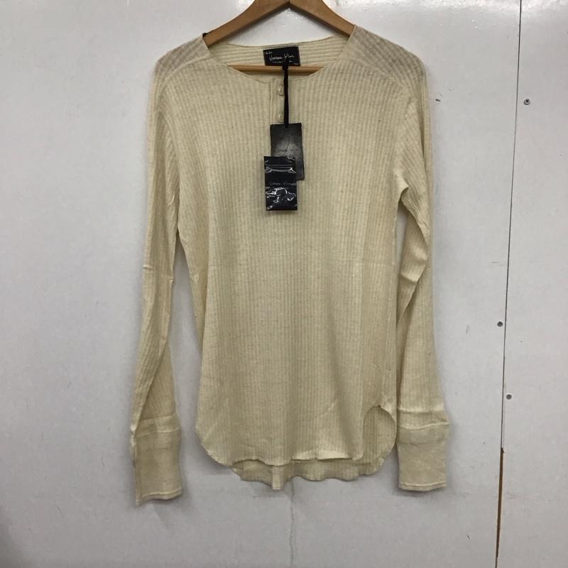 ナンバーナイン NUMBER (N)INE カットソー 長袖 長袖カットソー ヘンリーネックカットソー リブカットソー 3 無地 アイボリー / アイボリー /  メンズ USED 古着 中古 10137009