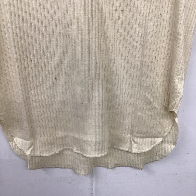 ナンバーナイン NUMBER (N)INE カットソー 半袖 半袖カットソー ヘンリーネックカットソー リブカットソー 3 無地 アイボリー / アイボリー /  メンズ USED 古着 中古 10137008