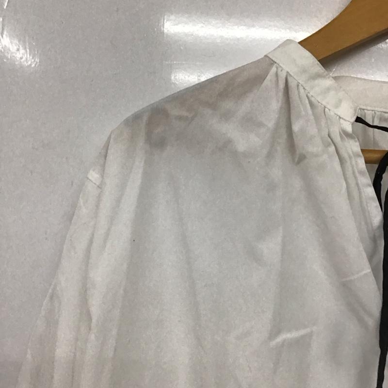 ウィムガゼット Whim Gazette シャツ、ブラウス 長袖 WGZ1031204A0016 スタンドギャザープルオーバー FREE 無地 白 / ホワイト /  レディース USED 古着 中古 10147219