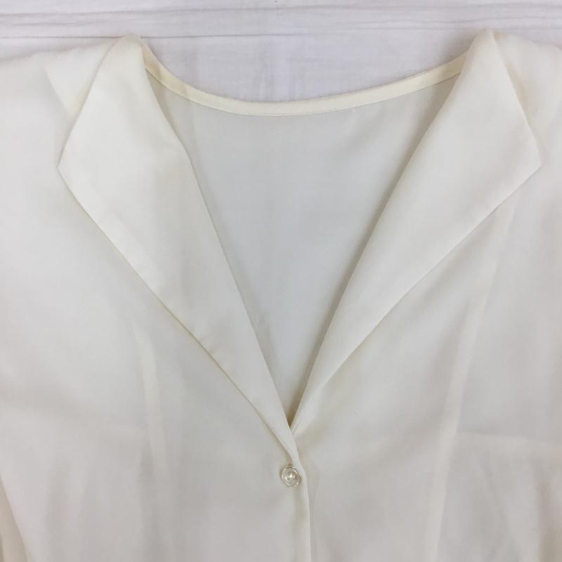 ミスティウーマン mysty woman シャツ、ブラウス 長袖 MW760134AL FREE 無地 アイボリー / アイボリー /  レディース USED 古着 中古 10141328