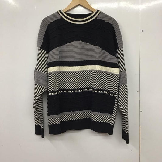 古着 USED ニット、セーター 長袖 長袖ニットカットソー クルーネック セーター XL 総柄 マルチカラー / マルチカラー /  メンズ USED 古着 中古 10136676