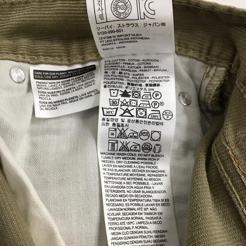 リーバイストラウスアンドコー Levi Strauss & co. パンツ デニム、ジーンズ コーデュロイパンツ ワイドパンツ カジュアルパンツ 31インチ 無地 ベージュ / ベージュ /  メンズ USED 古着 中古 10144501