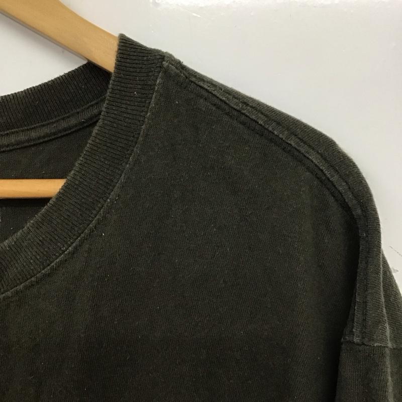 カーハート Carhartt Tシャツ 半袖 半袖カットソー プリントTシャツ クルーネックカットソー L ロゴ、文字 カーキ / カーキ /  メンズ USED 古着 中古 10133230