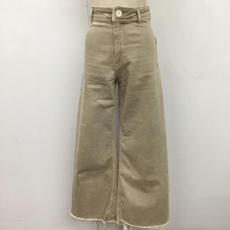 ザラ ZARA パンツ デニム、ジーンズ 34インチ 無地 ベージュ / ベージュ /  レディース USED 古着 中古 10110496